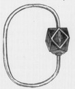 Boucle d'oreille mérovingienne. メロビング朝時代の耳飾り