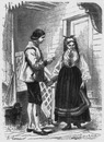 Costumes suèdois. : La rencontre. スウェーデンの民族衣装 出会い