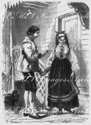 Costumes suèdois. : La rencontre. スウェーデンの民族衣装 出会い