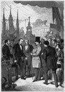 Visite de S. M. L'Empereur à la classe 94. 第94組展示会場を訪れる皇帝