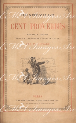 グランヴィル Grandville - 表紙《百の諺》 Couventure: Cent Proverbes