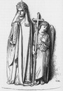 "Bas-relief de la base de la coupe égyptienne, de M. Giovanni Dupre. : Rome chrétienne." ジョヴァンニ・ドュプレ作、エジプト風飾り鉢の土台の下部レリーフ ローマのキリスト教徒