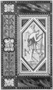 Marqueterie de marbre de M. le Baron Triquet (David écoutant l'inspiration divine pour dicter les Psaumes.) トリケ男爵の大理石のマルケトリ工芸（旧約聖書の詩篇を口述するために神の霊感に耳を傾けるダビデ）