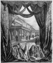 Exposition des soieries de Lyon. リヨンの絹織物展示コーナー