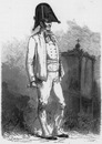Costumes français : Auvergne. - Porteur de la chasse de Saint Amable. フランスの民族衣装 オーベルニュ 聖アマーブルの聖遺物箱の運搬人