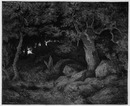 Le chêne de Roche. - Tableau de M. Théodore Rousseau. 「岩の上のコナラ」、テオドール・ルソー画