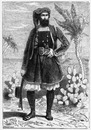 Costumes italiens. : Habitant de Campidano (Sardargne). イタリアの民族衣装 Campidanoの住人 (Sardargne)