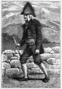 Costumes italiens. : Montagnard de Suze (Plemont.) イタリアの民族衣装 Suzeの山岳人 (Plemont.)