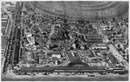 Vue panoramique du quart allemand. ドイツ区画の庭園の全景