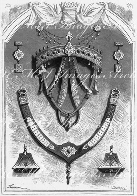 "Harnais du cheval de Mohammed IV, roi de Grenade (1331)." グラナダ王モハムド4世の馬具（1331年