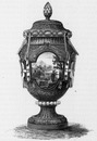 "Vase exposés dans la galerie du travail. : Vase de Fontenoy, Tiré de la collection de M. Double." 労働館に展示された壷 ドゥーブル氏のコレクションよりフォントノアの壷