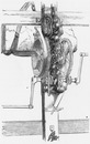 Treuil a double noix portant son parachute. 安全つかみ装置付き2重滑車ウインチ
