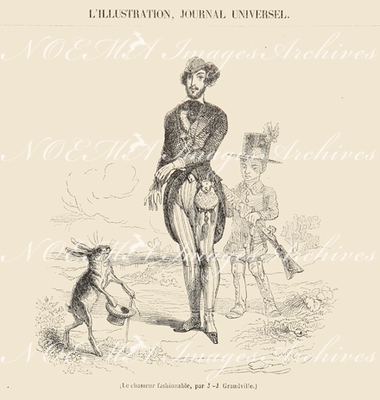 グランヴィル Granville - 『ファッショナブルな狩人』Le Chasseur fashonable