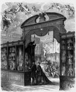 Exposition de la parfumerie française. フランス香水の展示コーナー