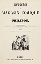 グランヴィル『ミュゼ・ウ・マガザン・コミック・ドゥ・フィリポン』 扉絵 Frontispice du Musee ou Magasin comique de Philipon (1842-1843)