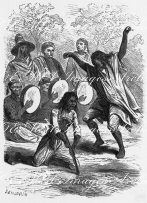 Les arabes ou les Aissaoua au théâtre international. 国際劇場でのアラブ人やイスラム教聖人団アイサウアのパフォーマンス
