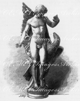 "Orfèvrerie. - Ganymède, de M. Veyrat." 金銀細工製品 「美少年」、ヴェイラ作