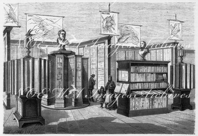 Angleterre. - Galerie de la librairie. 英国 書店の展示コーナー