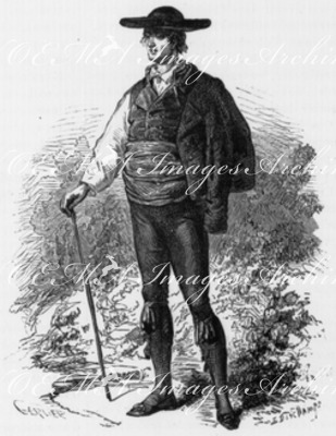 Costumes espagnols. : Meunier de la manche. スペインの民族衣装 ラ・マンチャの粉屋