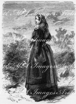 Costumes espagnols. : Fermièrre de la Navarre espagnole. スペインの民族衣装 ナバラ地方の農婦