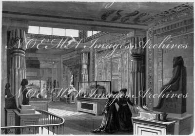Intérieur du temple égyptien. - Musée de Boulaq. エジプトの神殿内部 ブーラック美術館