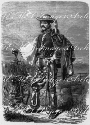 Costumes roumains. : Postillon roumain. ルーマニアの民族衣装 ルーマニアの御者