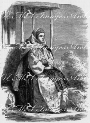 Costumes roumains. : Paysanne de vlachka. ルーマニアの民族衣装 Vlachkaの農婦