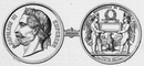 Médaille d'or accordée aux exposants. 出展者に与えられた金メダル
