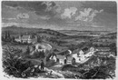 "Vue de l'établissement agricole de M. le comte de Kergorlay, à Canisy (Manche)." カニジー(マンシュ)のケルゴルレ伯爵の農場の眺め
