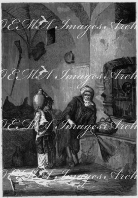 "La prison de Tanger, tableau de M. Ch. Landelle." 「タンジールの監獄」、Ch・ランデル画