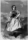 Costumes de l'empire d'autriche : Femme moldave. オーストリア帝国の民族衣装 モルダビアの女