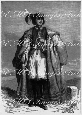 Costumes de l'empire d'autriche : Hongrois. オーストリア帝国の民族衣装 ハンガリーの男