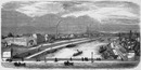 "Etablissement de construction pour machines agricoles, de M. Ganneron, a Paris." パリ、ガヌロン社の農機具工場