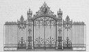 Serrurerie artistique. - Grille de M. Roy (Classe 65). 美しい鉄柵 ロワ社の鉄門