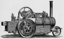 "Mécanique agricole. - Machine à vapeur routière, de MM. Ransomes et Sims." 農業用機械 ランサムズ・アンド・シムズ社の蒸気トラクター
