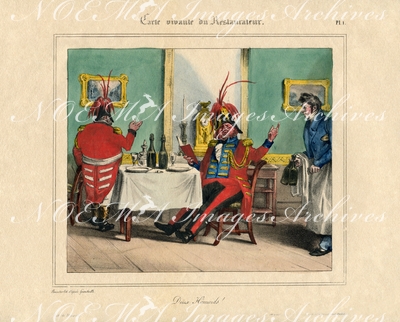 グランヴィル Grandville - 《2匹のオマールエビ》 Deux homards!