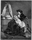 Tous les bonheurs (La jeune Mère). - Tableau de M. Stevens. 「すべての幸福（若い母親）」、スティーブン画
