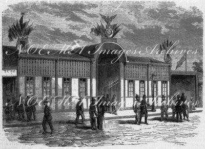Logements d'ouvriers dans l'avenue Rapp : Les francs-tireurs des vosges. ラップ大通りの労働者用宿舎  ヴォージュ県の義勇兵たち