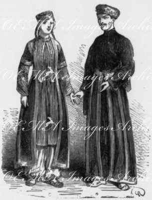Costumes russes. - Types du caucase. ロシアの民族衣装 コーカサス