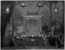 Représentation sur le théâtre chinois. 中国劇場の公演