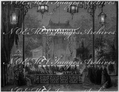 Représentation sur le théâtre chinois. 中国劇場の公演