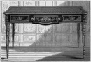 "Table en ébène Louis XVI. - M. Beurdeley, classes 14 et 15." ブルドレ社出展のルイ16世様式の黒檀のテーブル、第14、15組