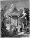 "Kiosque à bois découpe, de M. J. Millet." J・ミレ氏の木工細工のあずま屋