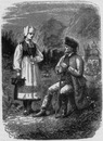 Norwege. - Homme de Gutbrandsdalen. Femme de Hardanger. ノルウェー Gutbrandsdalenの男 Hardangerの女