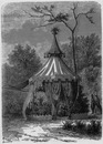 Kiosque des fleurs. 花のあずま屋