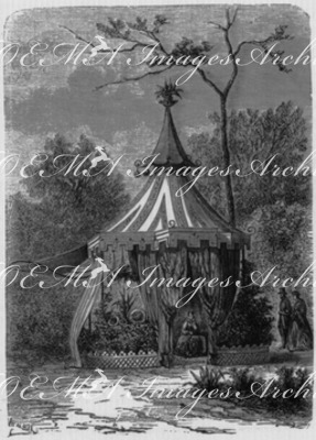 Kiosque des fleurs. 花のあずま屋