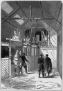 Intérieur de la poste russe.ロシア風駅馬車の宿駅の内部