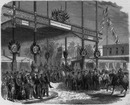 Arrivée de l'empereur à la porte d'Iéna. イエナ門へ到着する皇帝