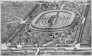 Vue perspective du Champ de Mars (Indicateur exact).シャン・ド・マルス会場の眺望図（正確な案内図）